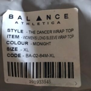 Balance Athletica Midnight Wrap Top